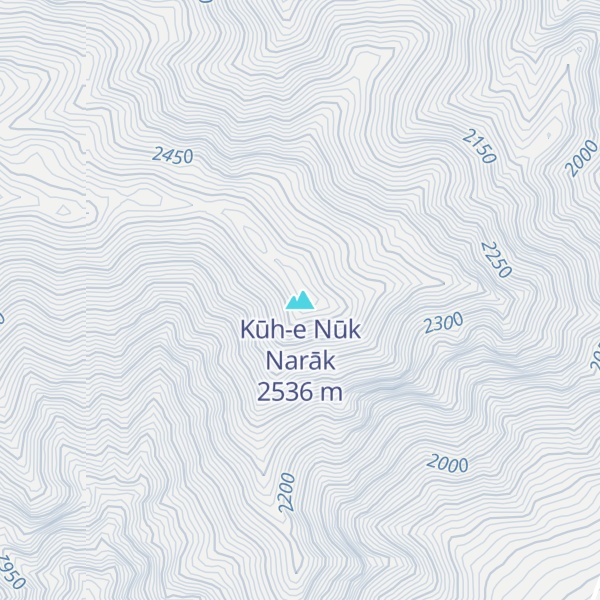 Map of Kūh-e Nūk Narāk
