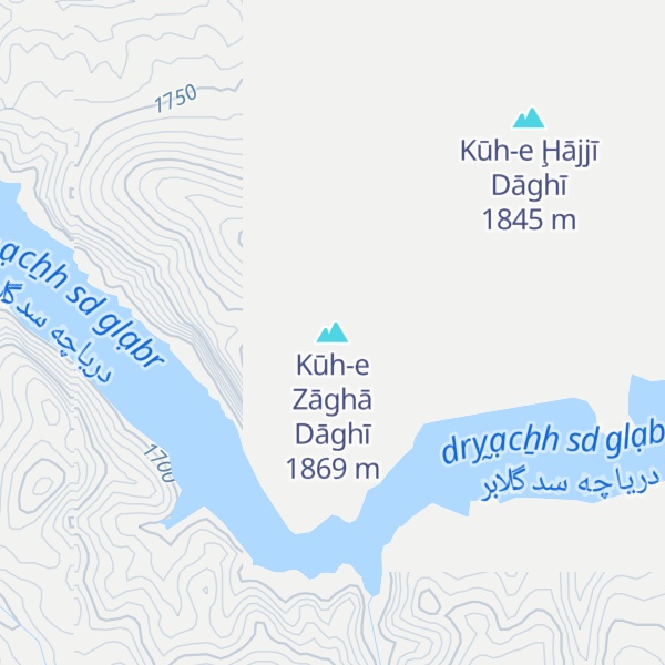 Map of Kūh-e Zāghā Dāghī