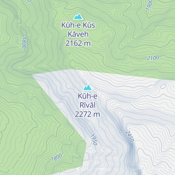 Map of Kūh-e Rīvāl