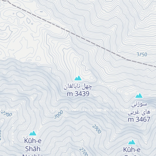 Map of چهل نابالغان