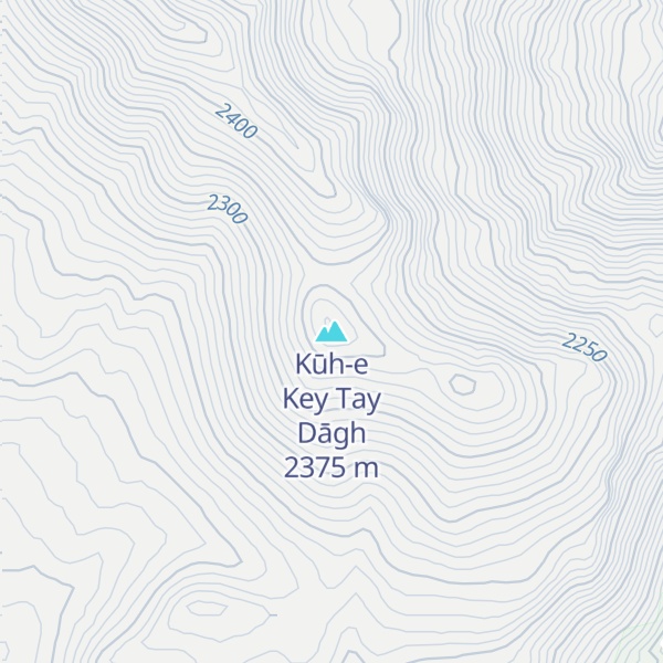 Map of Kūh-e Key Tay Dāgh
