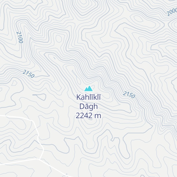 Map of Kahlīklī Dāgh