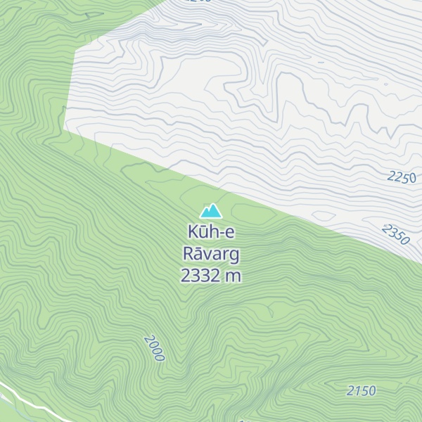 Map of Kūh-e Rāvarg