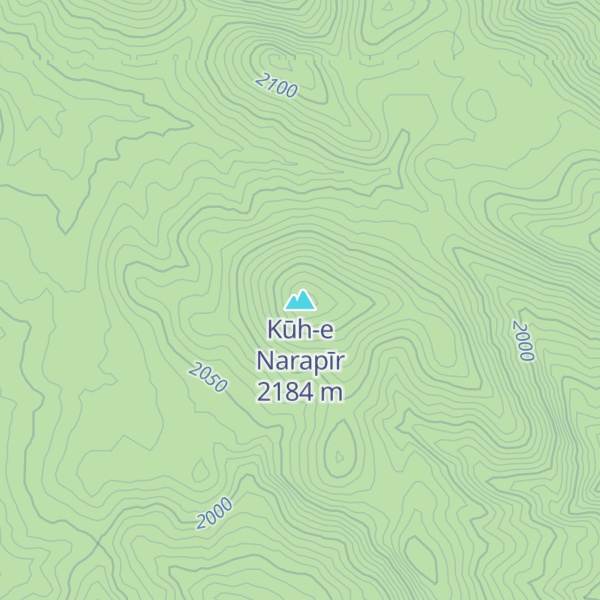 Map of Kūh-e Narapīr
