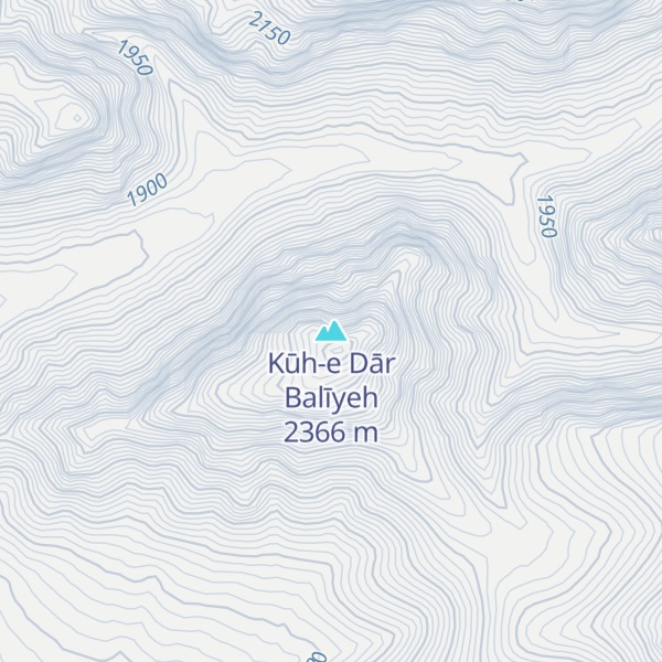 Map of Kūh-e Dār Balīyeh