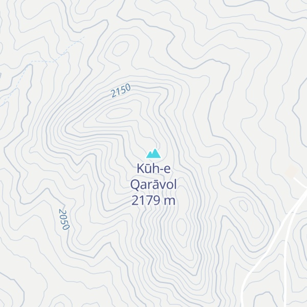 Map of Kūh-e Qarāvol