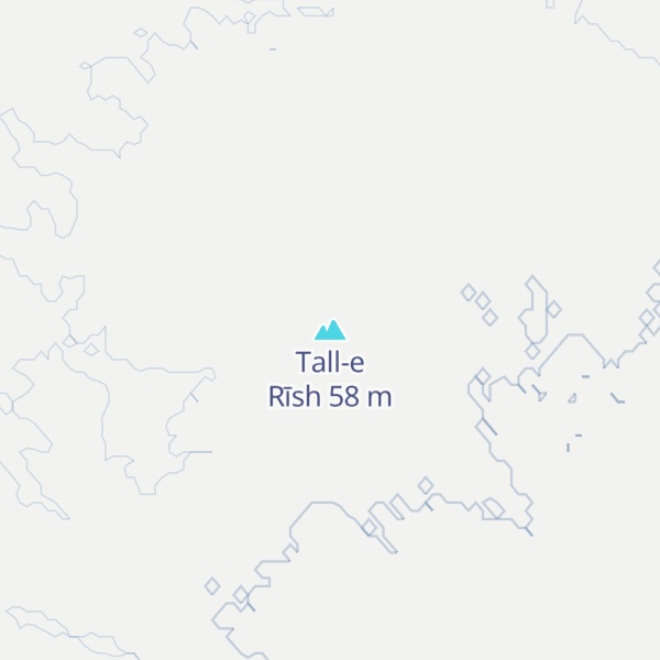 Map of Tall-e Rīsh