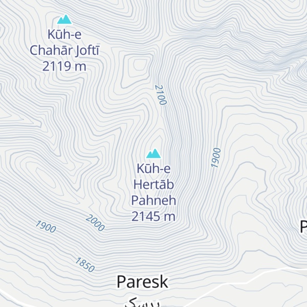 Map of Kūh-e Hertāb Pahneh
