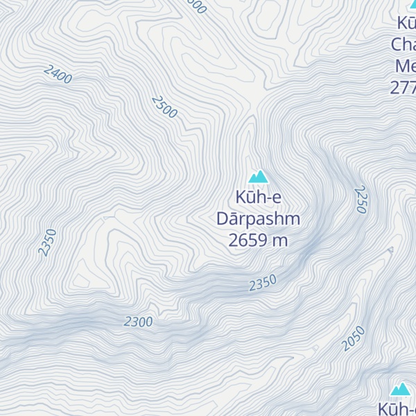 Map of Kūh-e Khargūshnāb