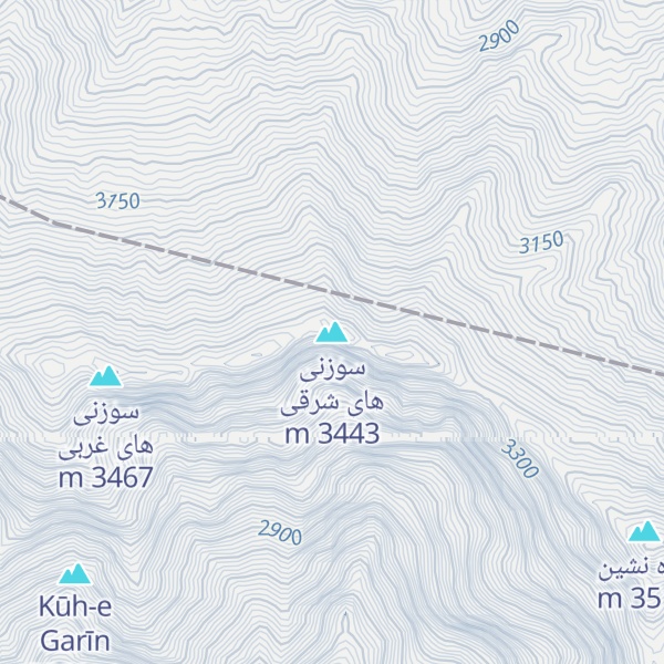 Map of سوزنی های شرقی