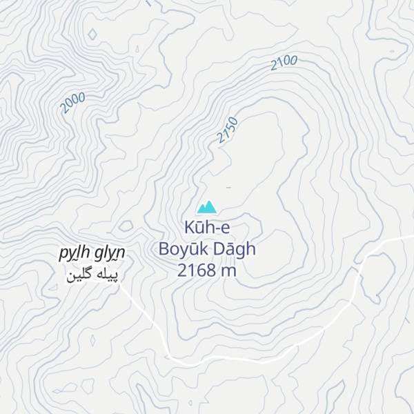 Map of Kūh-e Boyūk Dāgh
