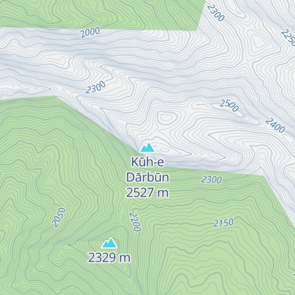 Map of Kūh-e Dārbūn