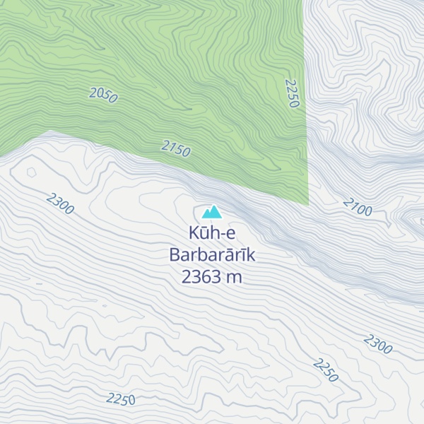 Map of Kūh-e Barbarārīk
