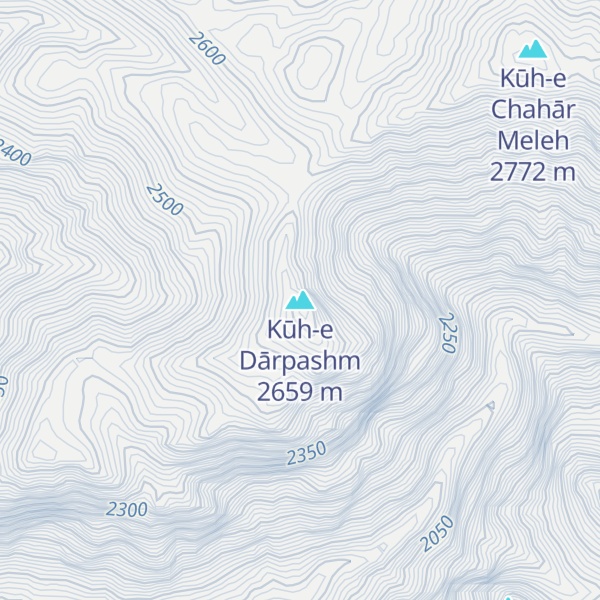 Map of Kūh-e Dārpashm