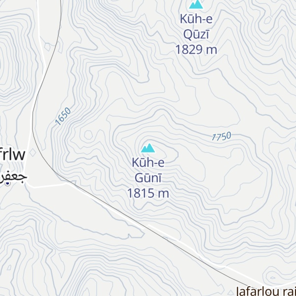 Map of Kūh-e Gūnī