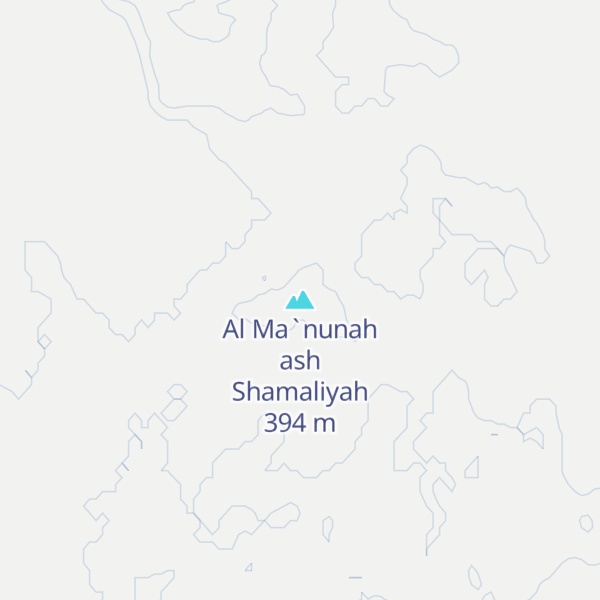Map of Al Ma`nunah ash Shamaliyah