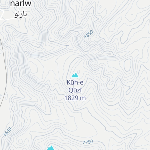 Map of Kūh-e Qūzī