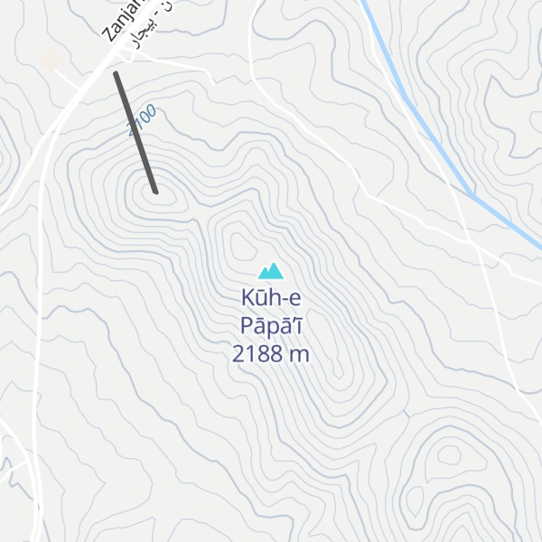 Map of Kūh-e Pāpā’ī
