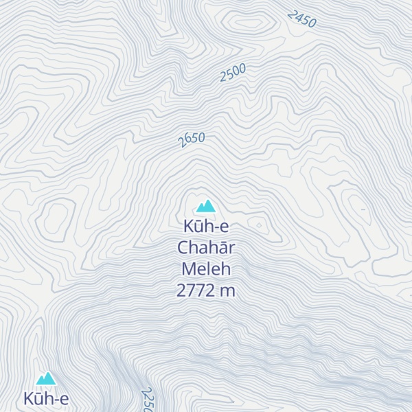 Map of Kūh-e Chahār Meleh