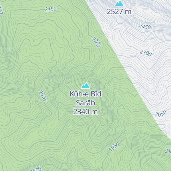 Map of Kūh-e Bīd Sarāb