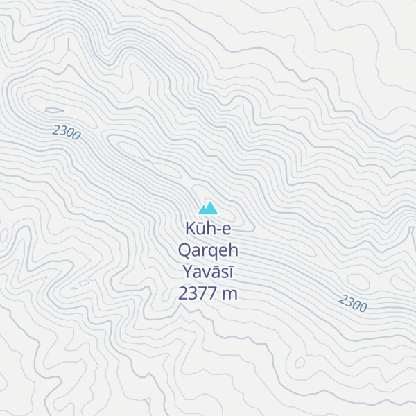 Map of Kūh-e Qarqeh Yavāsī