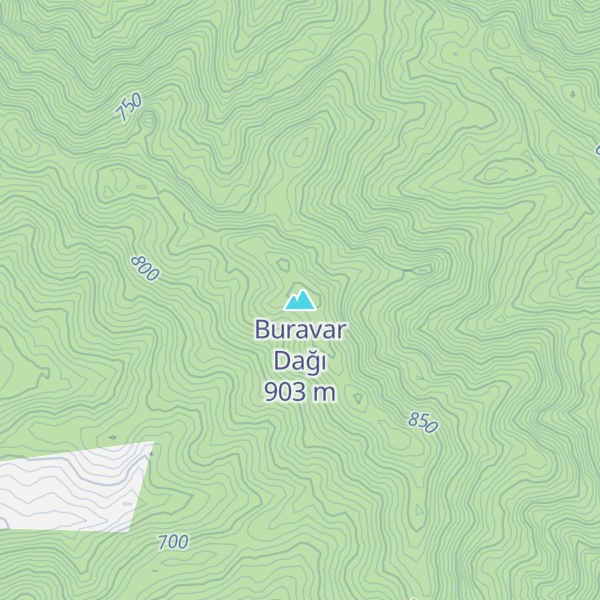 Map of Buravar Dağı