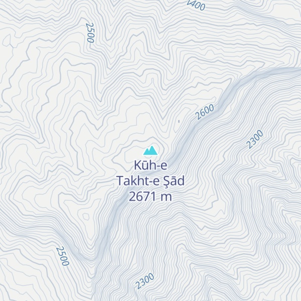 Map of Kūh-e Takht-e Şād