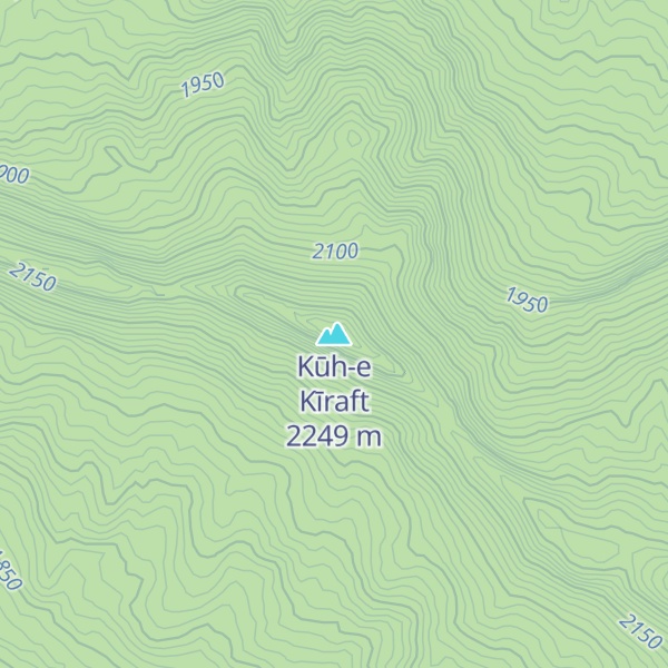 Map of Kūh-e Kīraft