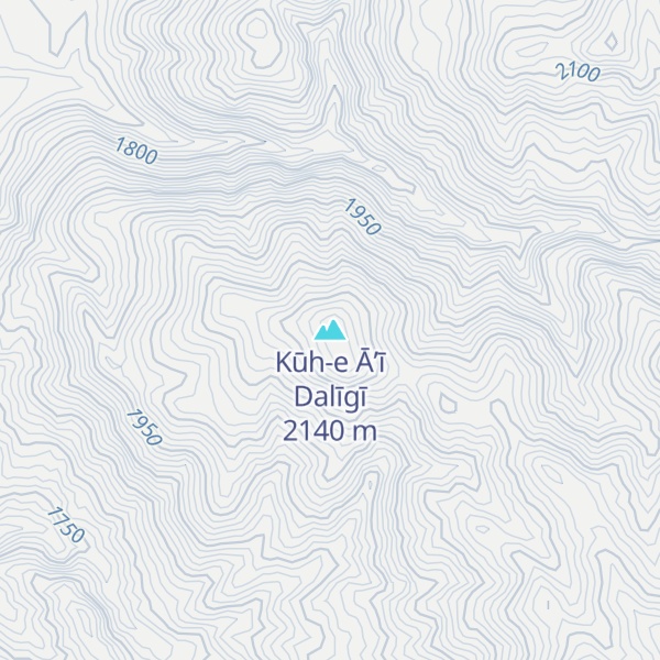 Map of Kūh-e Ā’ī Dalīgī