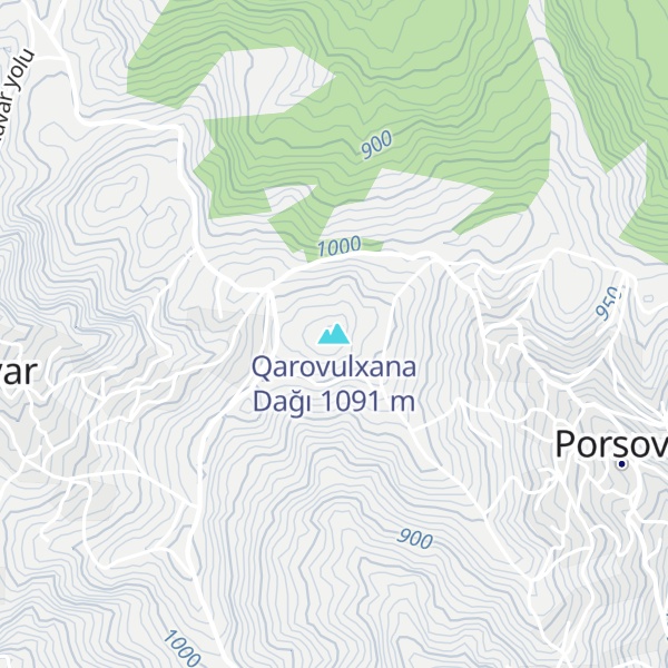 Map of Qarovulxana Dağı