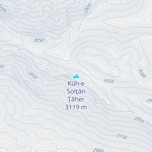 Map of Kūh-e Solţān Ţāher
