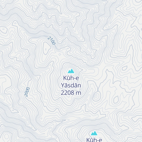 Map of Kūh-e Yāsdān