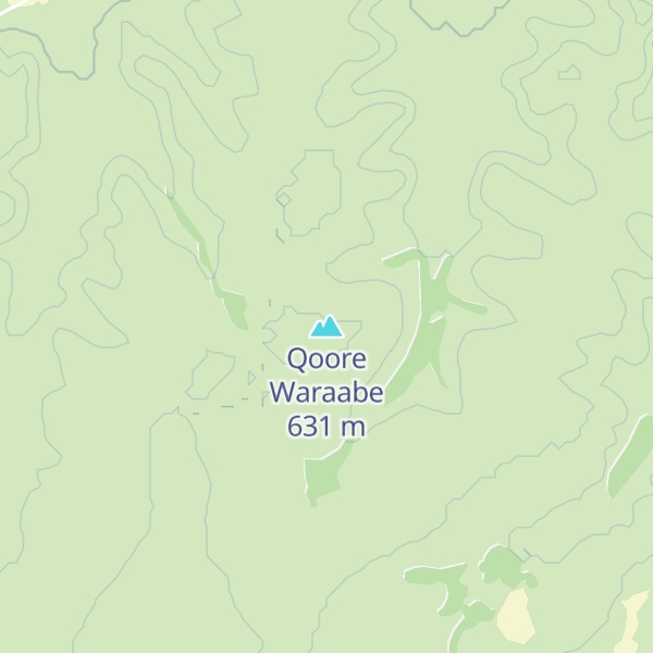 Map of Qoore Waraabe