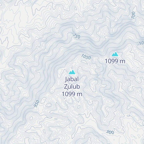 Map of Jabal Z̧ulub