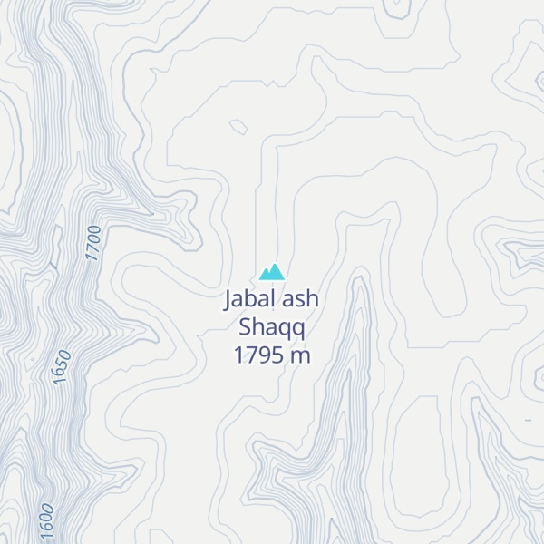 Map of Jabal ash Shaqq