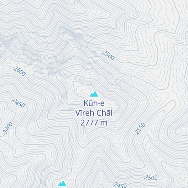 Map of Kūh-e Vīreh Chāl