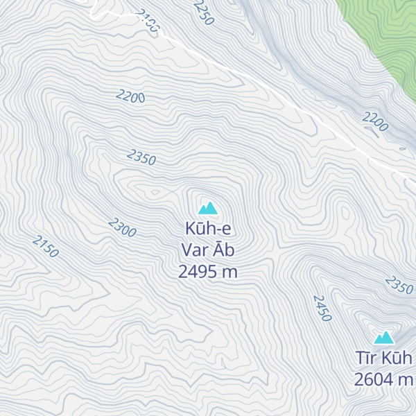 Map of Kūh-e Var Āb
