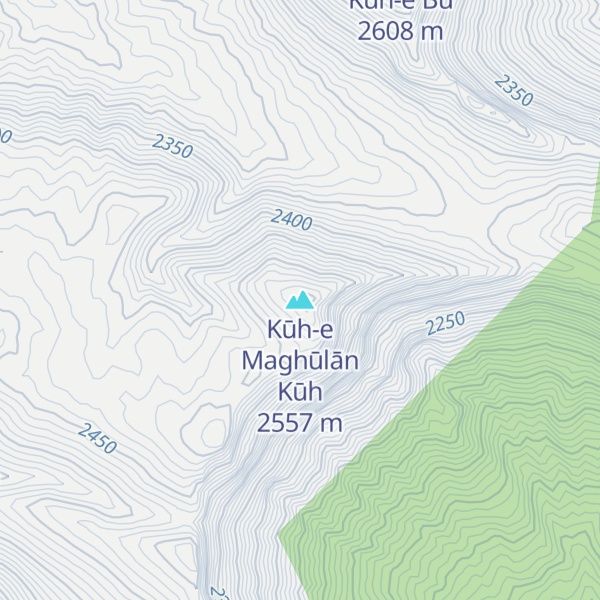 Map of Kūh-e Maghūlān Kūh