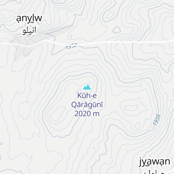 Map of Kūh-e Qārāgūnī