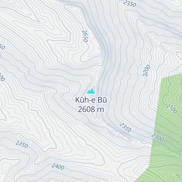Map of Kūh-e Bū