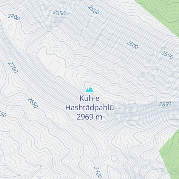 Map of Kūh-e Hashtādpahlū