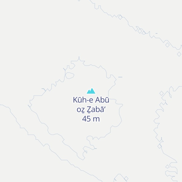 Map of Kūh-e Abū oẕ Ẕabā‘