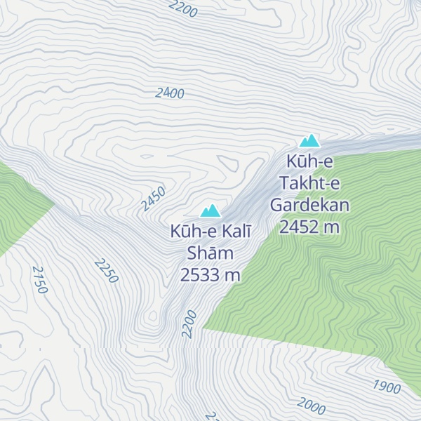 Map of Kūh-e Kalī Shām