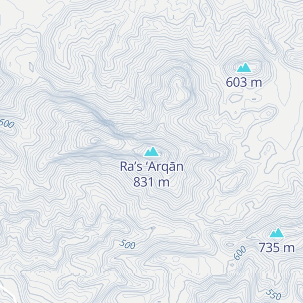 Map of Ra’s ‘Arqān