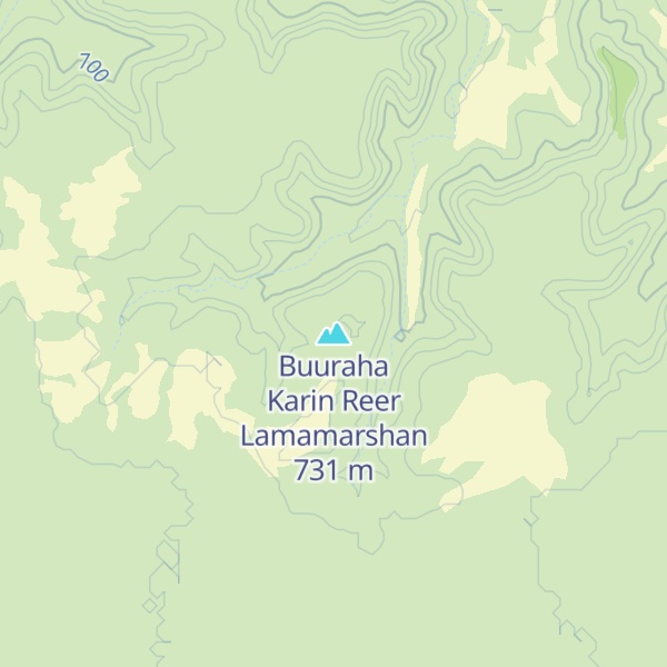 Map of Buuraha Karin Reer Lamamarshan