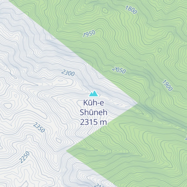 Map of Kūh-e Shūneh