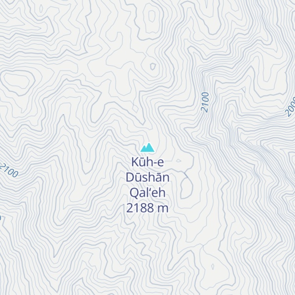 Map of Kūh-e Dūshān Qal‘eh