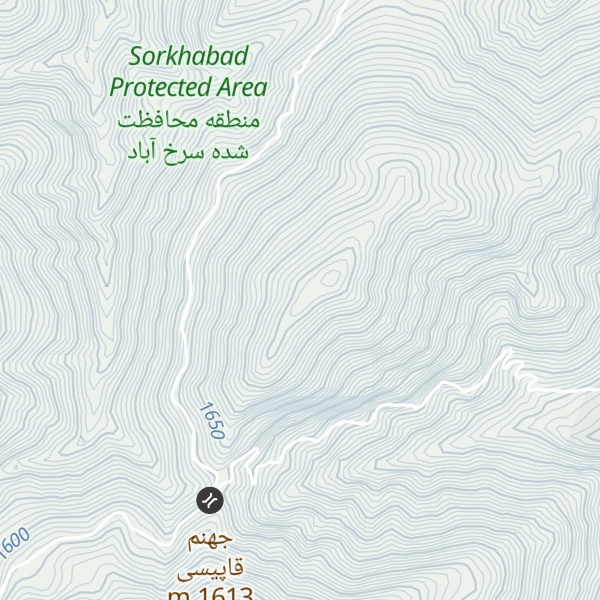 Map of Kūh-e Parshān Dezh Dāghī