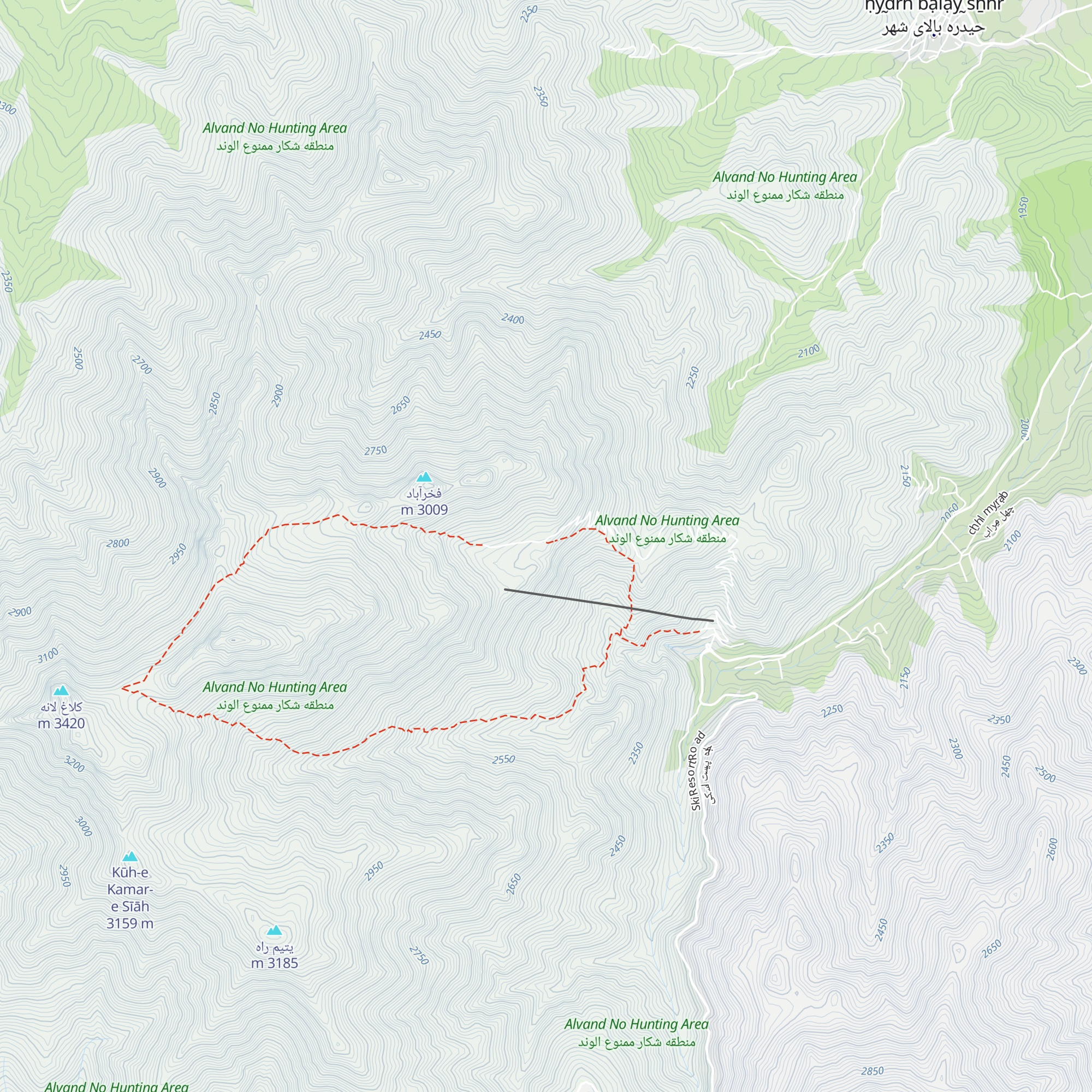 Meydan Mishan Hut 1 map