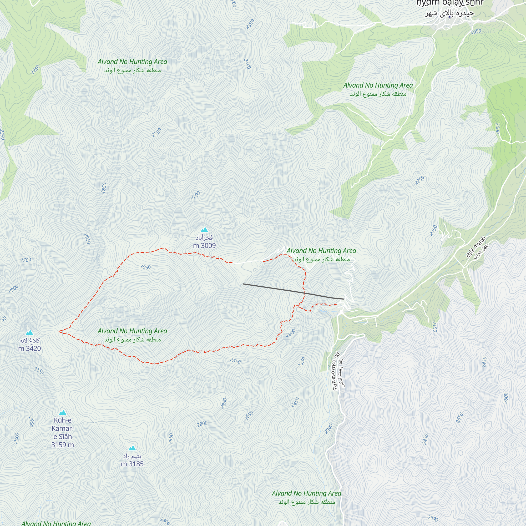 Meydan Mishan Hut 1 map